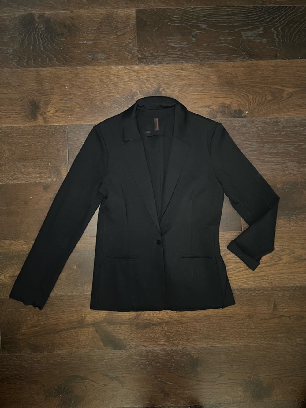 Classic Black Women's Blazer - Tailored Single-Button Jacket